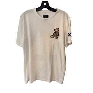 CR-24 Chrome Edge Men's White Tee Shirt - Bear Money Talks Extreme - Medium NWOT